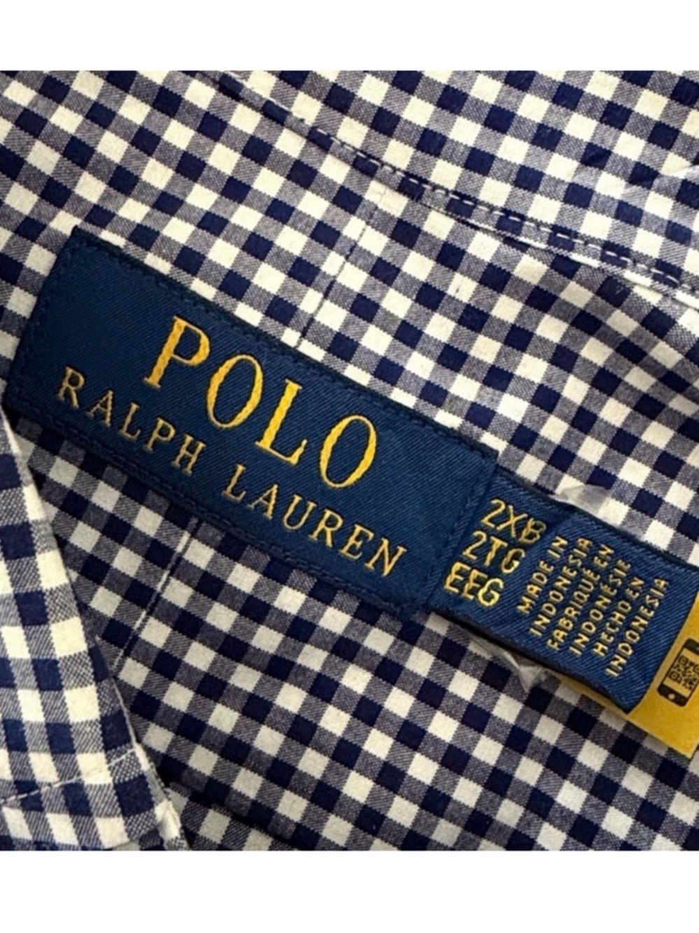 Polo by Ralph Lauren Big & Tall
2XB 2XL Stretch Micro
Gingham
Button Down Shirt - Picture 2 of 7